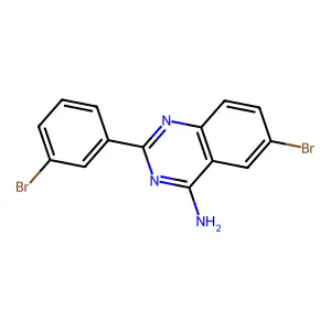 6-Bromo-2-(3-bromophenyl)quinazolin-4-amine structure