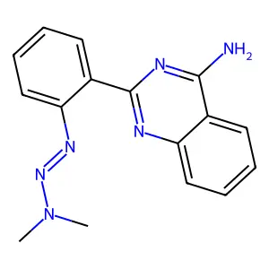 2-{2-[(1E)-3,3-Dimethyltriaz-1-en-1-yl]phenyl}quinazolin-4-amine structure