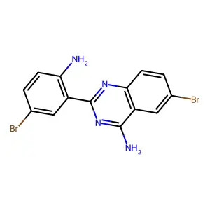 2-(2-Amino-5-bromophenyl)-6-bromoquinazolin-4-amine structure