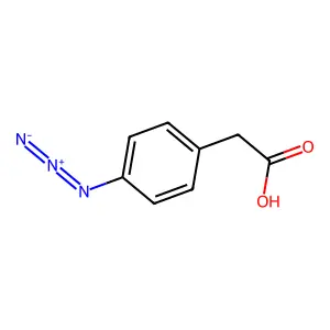 2-(4-Azidophenyl)acetic acid structure