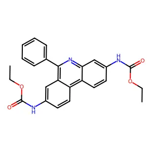 3,8-Bis(ethoxycarbonylamino)-6-phenylphenanthridine structure