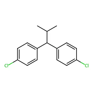 1,1'-(2-Methylpropane-1,1-diyl)bis(4-chlorobenzene) structure