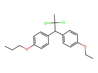Benzene, 1-(2,2-dichloro-1-(4-ethoxyphenyl)propyl)-4-propoxy- structure