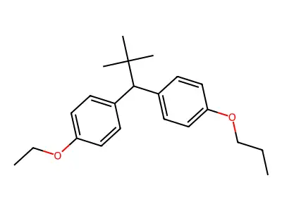 Benzene, 1-(2,2-dimethyl-1-(4-propoxyphenyl)propyl)-4-ethoxy- structure