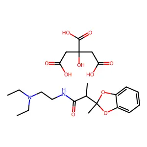 1,3-Benzodioxole-2-acetamide, N-(2-diethylaminoethyl)-alpha,2-dimethyl-, citrate structure