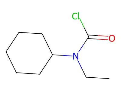 N-(1-cyclohexylethyl)carbamoyl chloride structure