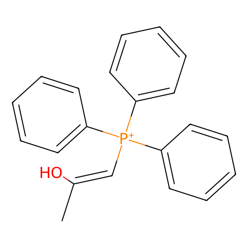 1-(Triphenylphosphoranyl)-1-propen-2-ol structure