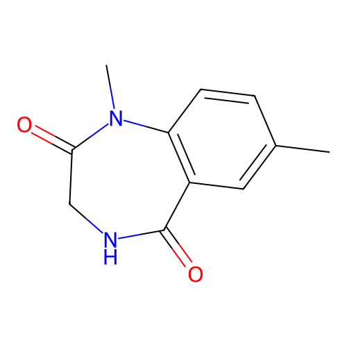 1,7-Dimethyl-3,4-dihydro-1,4-benzodiazepine-2,5-dione structure