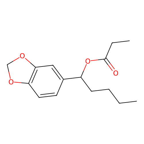 1-(1,3-Benzodioxol-5-yl)pentyl propanoate structure