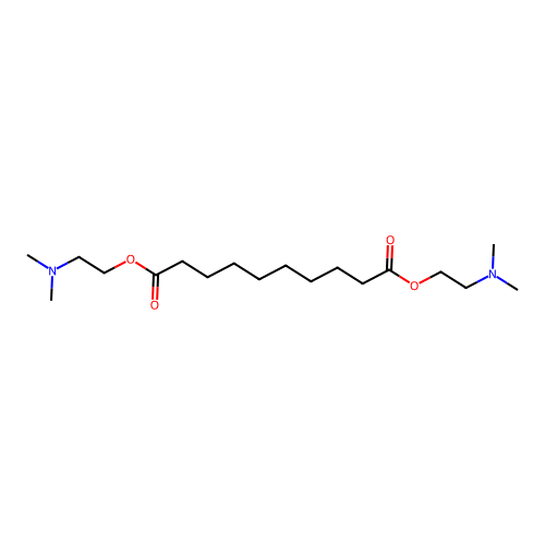 Bis[2-(dimethylamino)ethyl] decanedioate structure