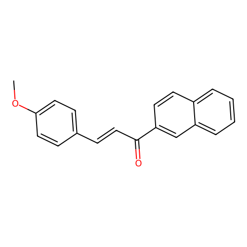 (2E)-3-(4-methoxyphenyl)-1-(naphthalen-2-yl)prop-2-en-1-one structure