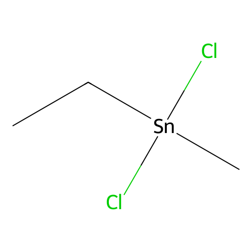Dichloromethylethyltin structure
