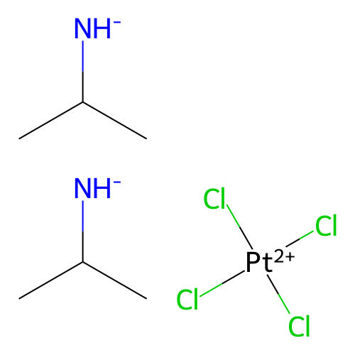 Bis(propan-2-ylazanide);tetrachloroplatinum(2+) structure
