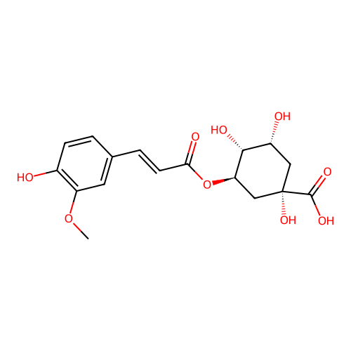3-O-Feruloylquinic acid structure