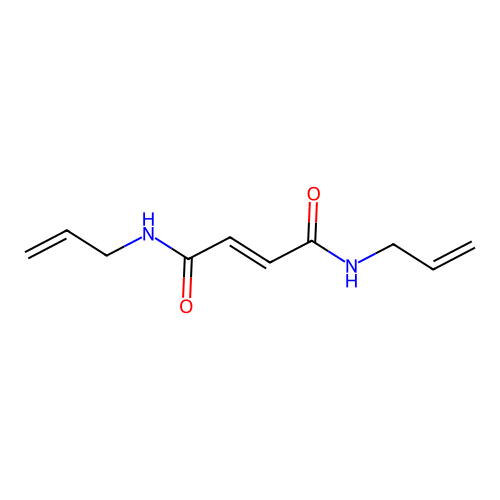 But-2-enedioic acid bis-allylamide structure