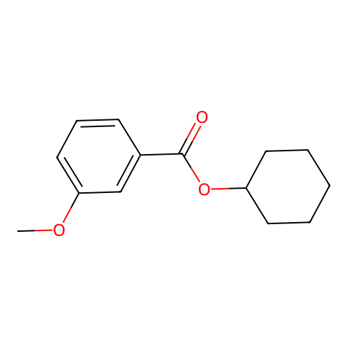 Cyclohexyl 3-methoxybenzoate structure