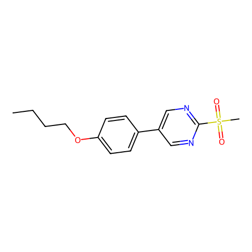 5-(4-Butoxyphenyl)-2-(methylsulfonyl)pyrimidine structure
