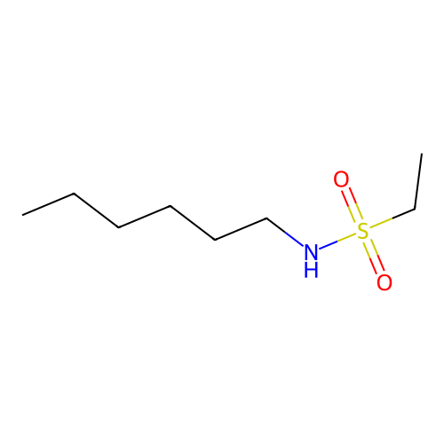 N-hexylethanesulfonamide structure