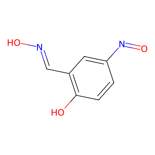 2-(Hydroxyiminomethyl)-4-nitrosophenol structure