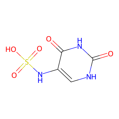 2,4-Dihydroxy-5-pyrimidinylsulfamic acid structure