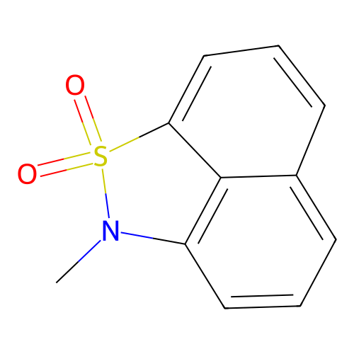 2-methyl-2H-naphtho[1,8-cd]isothiazole 1,1-dioxide structure