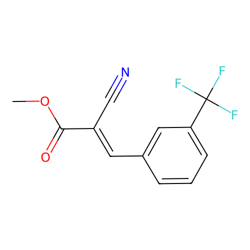methyl (2E)-2-cyano-3-[3-(trifluoromethyl)phenyl]prop-2-enoate structure