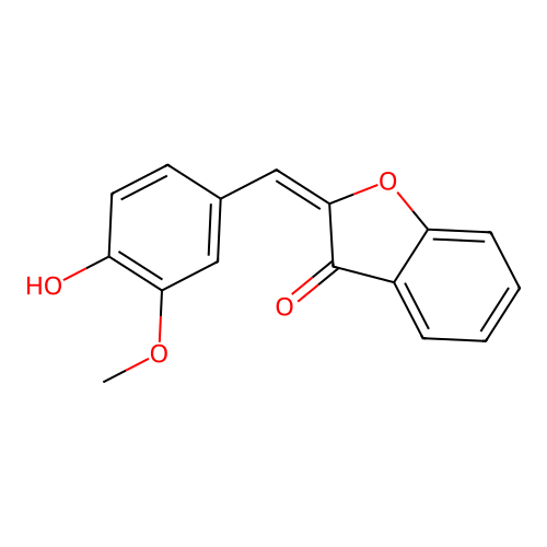 2-(4-Hydroxy-3-methoxybenzylidene)benzofuran-3(2H)-one structure