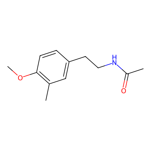 N-[2-(4-methoxy-3-methylphenyl)ethyl]acetamide structure