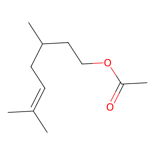 3,6-Dimethyl-5-hepten-1-ol acetate structure