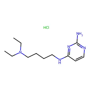 2-Amino-4-[4-(diethylamino)butylamino]pyrimidine, trihydrochloride structure