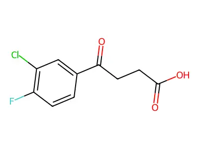 4-(3-Chloro-4-fluorophenyl)-4-oxobutanoic acid structure