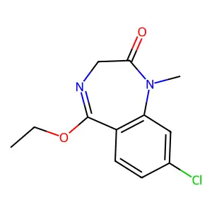 3H-1,4-Benzodiazepin-2(1H)-one, 8-chloro-5-ethoxy-1-methyl- structure