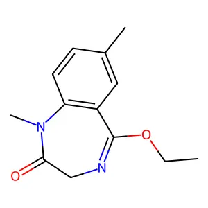 3H-1,4-Benzodiazepin-2(1H)-one, 1,7-dimethyl-5-ethoxy- structure