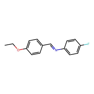 N-[(E)-(4-ethoxyphenyl)methylidene]-4-fluoroaniline structure