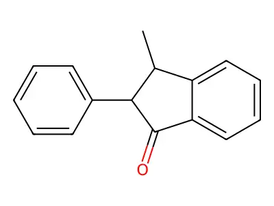 1H-Inden-1-one, 2,3-dihydro-3-methyl-2-phenyl- structure