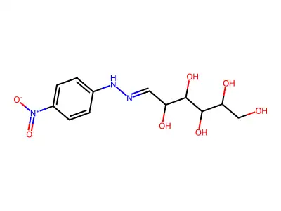 6-[(4-Nitrophenyl)hydrazinylidene]hexane-1,2,3,4,5-pentol structure