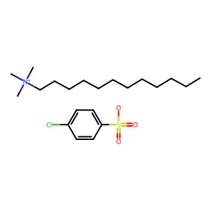 Ammonium, dodecyltrimethyl-, p-chlorophenylsulfonate structure