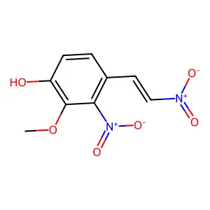 2-Methoxy-3-nitro-4-(2-nitroethenyl)phenol structure