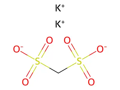 Methane disulfonic acid, dipotassium salt structure