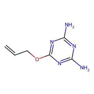 s-Triazine, 2-(allyloxy)-4,6-diamino- structure