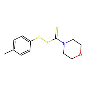 (4-Methylphenyl)sulfanyl morpholine-4-carbodithioate structure