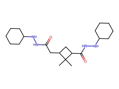Pinic acid di-N-cyclohexylhydrazide structure