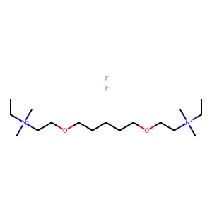 Ammonium, (N,N'-pentamethylenedioxydiethylene)bis(dimethylethyl-, diiodide structure