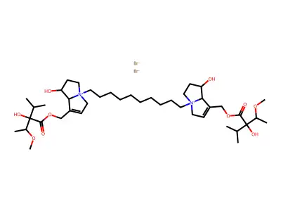 Heliotrinium, 4,4'-decamethylenebis-, dibromide structure