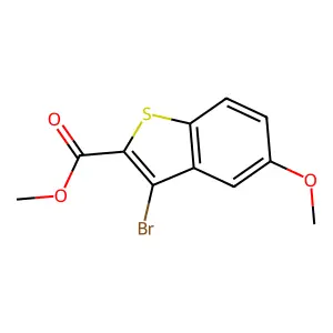 Benzo[b]thiophene-2-carboxylic acid, 3-bromo-5-methoxy-, methyl ester structure