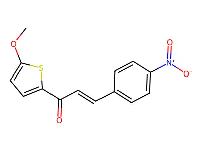 2-Propen-1-one, 1-(5-methoxy-2-thienyl)-3-(4-nitrophenyl)- structure