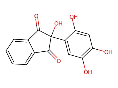 1,3-Indandione, 2-hydroxy-2-(2,4,5-trihydroxyphenyl)- structure