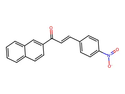 1-Naphthalen-2-yl-3-(4-nitrophenyl)prop-2-en-1-one structure