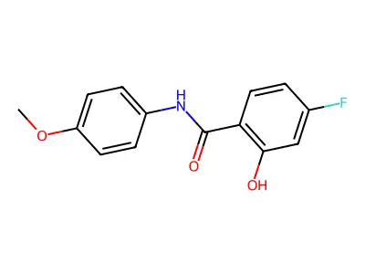 Benzamide, 4-fluoro-2-hydroxy-N-(4-methoxyphenyl)- structure