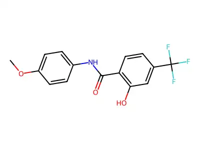 Benzamide, 2-hydroxy-N-(4-methoxyphenyl)-4-(trifluoromethyl)- structure